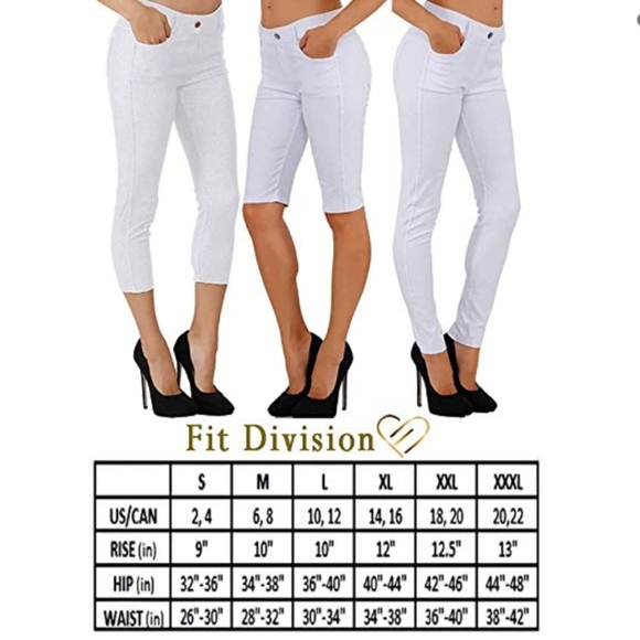 Jean Look Cotton Blend Jeggings Tights Slimming - Picture 4 of 4